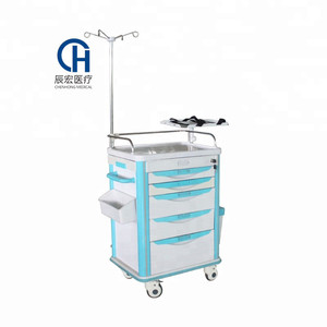 Carro de Emergencia y Carro de Cirugía <span class=keywords><strong>ABS</strong></span> para Hospital, para Quirófano y UCI, Equipo de Atención al Paciente - Product Image 6