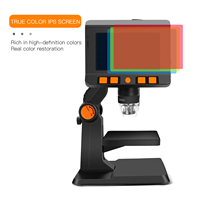 Digital Educational Microscope 1000x Magnification Microscope Camera with Stand Adjustable 8 LED Lights Microscope