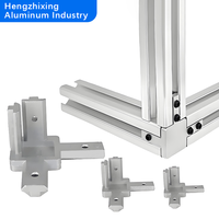 Three Way Four Way Aluminum Profile Connection Fastener 2020 3030 4040 Square Shape HZX