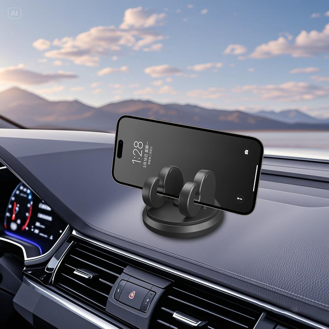 Custom Logo and Appearance 360 Degree Rotation Dashboard Car Phone Holder Accessories Stand Phone Car Mobile Phone Holder