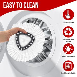 Đồ Gia Dụng Làm Sạch Nguồn Cung Cấp Quay Lau Đầu Thay Thế Sợi Nhỏ Lau Làm Sạch Sàn Lau Miếng Đệm - Product Image 5