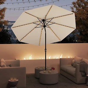 Factory Hot Sale Waterproof Aluminum Large Modern Outdoor Furniture Luxury Manual <strong>Patio</strong> <strong>Umbrella</strong> Parasol Steel <strong>Base</strong> for Hotel - Product Image 1
