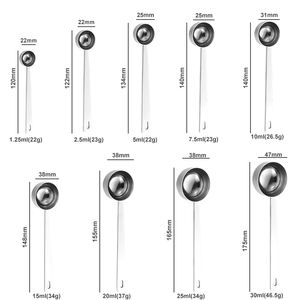 Cuillère doseuse en acier inoxydable pour protéines en poudre, matcha, avec logo/capacité personnalisés en usine, de 1,25 à 30 ml - Product Image 2