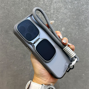 Custodia magnetica per telefono in Silicone trasparente con supporto per lenti da polso <span class=keywords><strong>Cover</strong></span> antiurto per <span class=keywords><strong>iPhone</strong></span> 16 15 14 13 12 <span class=keywords><strong>11</strong></span> Pro Max - Product Image 5