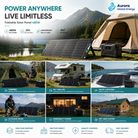 Panneau solaire pliable JiYao 480W, rendement 25%, haute puissance, noir, 128 cellules 182mmx91mm, Jiangsu RV Marine