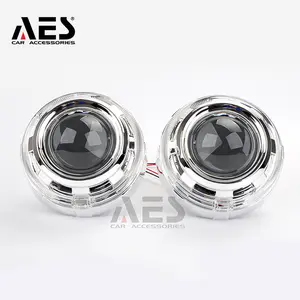 AES Make Directly 3 inch Apollo LED Shroud White Red Blue for Hid Led Projector lens Cover