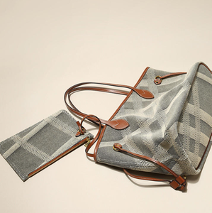 Nueva bolsa de lona informal y a la moda, bolso de gran capacidad para mujer, nueva bolsa de viaje de estilo minimalista, bolsa de fitness - Product Image 5