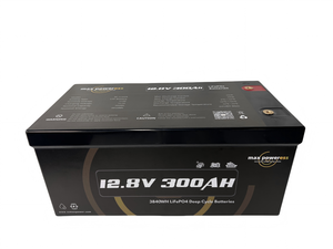 Max Power 12,8 V 300Ah Ciclo profundo LiFePO4 Batería de peso ligero Respetuoso con el medio ambiente Larga capacidad para EV RV y aplicaciones - Product Image 4