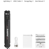 Lampe à tube gonflable bicolore Ambitful GC12 12W, lumière de photographie 2700K-6500K 2500mAh 7.2V