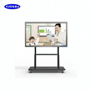 Placa branca inteligente, alta qualidade 55 65 75 82 86 polegadas painel inteligente placa interativa para ensino e reunião de escola.