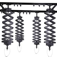 Système de rail de plafond pour photographie 3x3m, kit complet, système de support d'éclairage de studio, 4x pantographes pour studio