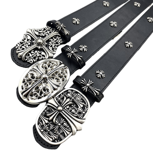 Ceintures en PU personnalisées de style vintage avec boucle en alliage de 105 cm, pour hommes et femmes, style Y2K, tendance populaire, Yonger JL-665 - Product Image 1