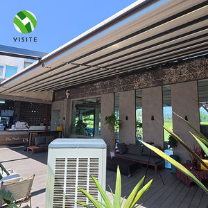 Toldo Retráctil Motorizado Plegable Deslizante de Fábrica YST, Techo de Aluminio con Pantalla, Cortina Lateral e Iluminación - Product Image 2