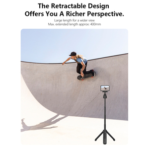 YLTECH trípode de cámara de acción de aluminio 2 en 1 <span class=keywords><strong>Mini</strong></span> trípode de Selfie Stick de escritorio para GoPro Hero/DJI OSMO /Insta360 - Product Image 3