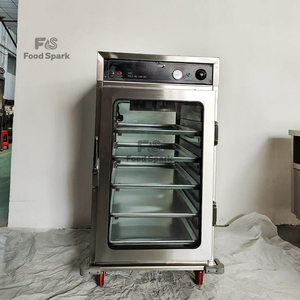 Elektrikli Çift Kapılı 6 Tepsili Ticari Fast Food KFC Restoran Mutfak Ekipmanı Kızarmış Tavuk Isıtma Dolabı - Product Image 2