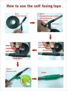 19.1mm x 9m PIB tự amalgamating băng với cách điện và gói mục đích 40 KV đánh giá điện áp Băng - Product Image 2