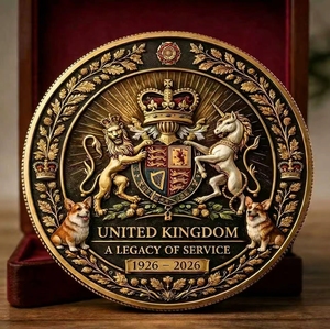 Nouvelle Arrivée Exceptionnelle : Pièce Commémorative 3D Couronne Royale de la Reine <span class=keywords><strong>Elizabeth</strong></span> <span class=keywords><strong>II</strong></span> 1926-2026 – Héritage du Devoir – Cadeau de Collection pour les Fans du Royaume-Uni - Product Image 6