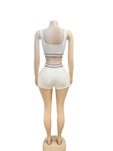 Encanto floral Venta al por mayor Retro Casual Street Sexy Diseñador Impreso Chaleco Pantalones cortos Verano Conjunto de dos piezas - Product Image 6