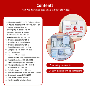 Ori-power DIN13157 Botiquín de Primeros Auxilios y Emergencias Multifuncional de Plástico ABS, Botiquín de Primeros Auxilios Montado en la Pared, Caja de Plástico - Product Image 2