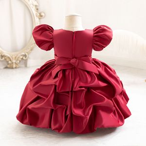 <span class=keywords><strong>Robe</strong></span> de bal pour enfants la plus vendue, <span class=keywords><strong>robe</strong></span> longue de soirée élégante plissée, <span class=keywords><strong>robe</strong></span> florale pour bébé fille, robes en satin blanc avec perles - Product Image 2