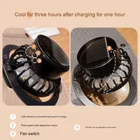 Chapeau ventilateur solaire rechargeable par USB avec large bord, style rayé, protection anti-UV pour les voyages d'été, l'alpinisme, la pêche, unisexe
