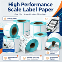 Rouleaux de papier adhésif thermique pour étiquettes de pesage électronique, taille personnalisée, étiquettes de prix avec code-barres, vente en gros directe d'usine OEM, export