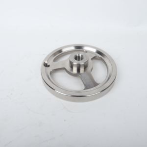 Verarbeitung und Anpassung von Präzisionsgussteilen Hochtemperaturbeständiges Edelstahl-Handrad mit Komfortgriffen - Product Image 1