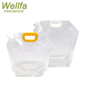 1L 5L Personalizado Impreso Alimentos Grado <span class=keywords><strong>5</strong></span> <span class=keywords><strong>Litros</strong></span> 1Gallon Plegable Portátil Para Agua Líquida Bebida Sacar Bolsa - Product Image 6