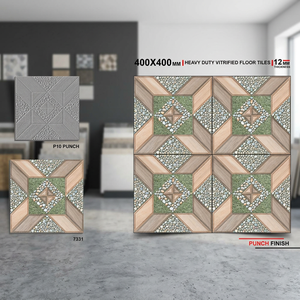 Carreaux de sol extérieur en porcelaine émaillée numérique de qualité A, style brique de ferme, 40x40 cm (16x16 pouces) - Product Image 6
