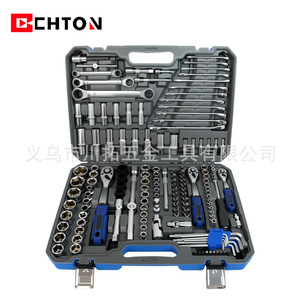Jeu de douilles Chton 151 pièces, clé à cliquet 72 dents, acier au chrome-vanadium de qualité industrielle, kit d'outils de réparation automobile - Product Image 5