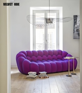 Roche bobois thiết kế sofa bong bóng đầy màu sắc (sofa Bóng đá)-thời trang chần sợi vòng bọc thân thiện với môi trường biệt thự hiện đại trang trí nhà - Product Image 5