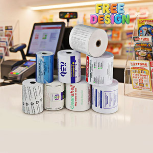 Papier thermique pour reçus, impression personnalisée, pour points de vente de quincailleries, entrepôts de bois, factures, comptoirs de location d'outils, fournitures agricoles - Product Image 1