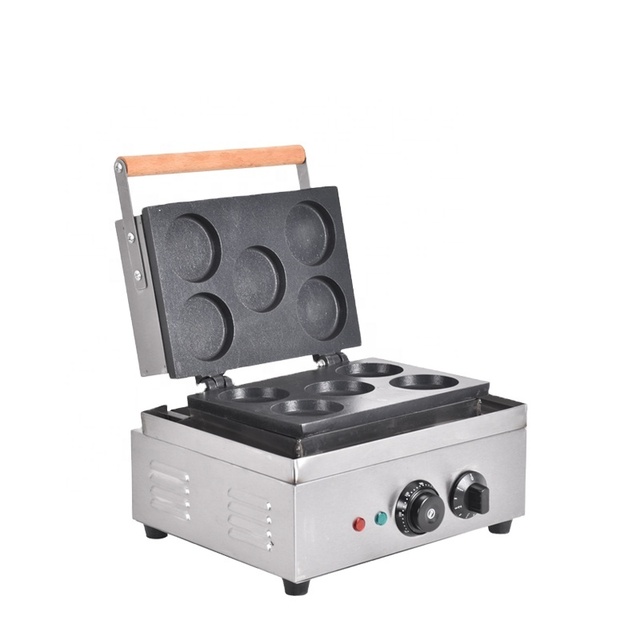 Commercial 5pcs Taiwan Wheel Electric Waffle Maker New Condition Cake Snack Machine with Red Bean Cake Feature
