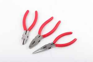 Tang jarum hidung panjang, baja karbon DIY pegangan lembut PVC dapat disesuaikan dukungan OEM bersertifikat GS - Product Image 3