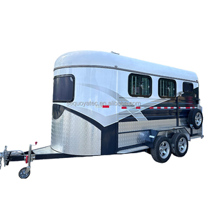 Trailer Pengangkut Kuda Impor Cina 2025, Muat 3 Kuda, Model Sudut, Deluxe - Product Image 1