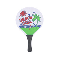 Ensemble de raquettes de plage en bois léger et ensemble de jeu de raquettes de plage portable, adapté aux divertissements et à l'entraînement en plein air sur la plage