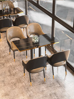 Ensemble de table et de chaises de style industriel pour café, bar, canapé de taverne, canapé de restaurant, canapé d'hôtel, restaurant en libre-service, stand