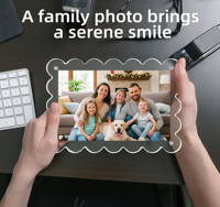 Cadre photo magnétique en acrylique transparent de haute qualité, utilisable dans le salon, le bureau, l'extérieur, la salle à manger
