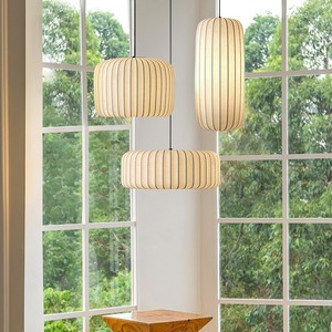 Lampadario in Stile Giapponese Wabi-Sabi in Seta Artistica, <span class=keywords><strong>Lampada</strong></span> Medievale Francese per <span class=keywords><strong>Camera</strong></span> da Letto, Decorazione per Soggiorno, <span class=keywords><strong>Lampada</strong></span> a Sospensione per Casa Vacanze e Sala da Tè - Product Image 4