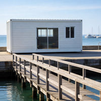 Maison préfabriquée modulaire en conteneur, structure en acier, bureau moderne, chambre d'hôtes, studio de jardin
