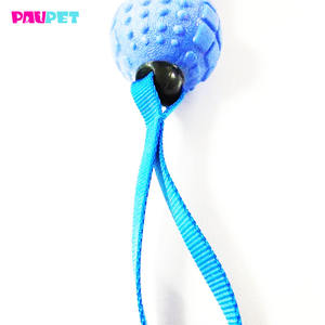 Dayanıklı özel <span class=keywords><strong>Pet</strong></span> köpek çiğnemek oyuncak dambıl şekli el kayışı ile köpek TPR oyuncak - Product Image 3