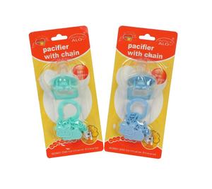 Catena per ciuccio senza BPA in silicone per uso alimentare, clip per catena per ciuccio per prodotti per bambini - Product Image 1