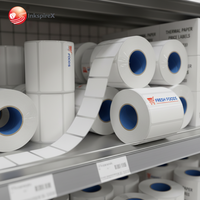 Rouleau de papier autocollant imperméable pour étiquettes d'expédition de bagages de compagnies aériennes