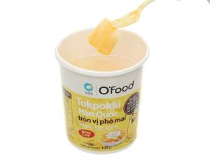 O'Food Instant Korean Tokpokki - Rich Cheese Flavor (105g Cup) High Quality Wholesale Price Korean street food flavor - Product Image 4