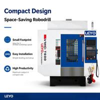 Centre d'usinage compact LEYO T600 Robodrill, machine de perçage et de taraudage CNC, broche BT30 haute vitesse, traitement de petites pièces