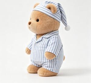 Orsacchiotto in <span class=keywords><strong>Pigiama</strong></span> Personalizzato OEM, Peluche Morbido Imbottito <span class=keywords><strong>con</strong></span> Logo Personalizzato - Product Image 3
