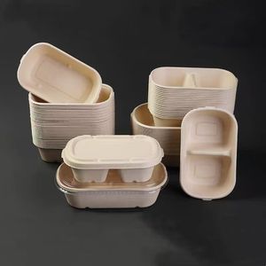 1000ml bol à salade à 2 compartiments stockage hermétique de luxe des aliments à emporter <span class=keywords><strong>avec</strong></span> couvercles et <span class=keywords><strong>couvercle</strong></span> <span class=keywords><strong>en</strong></span> bambou - Product Image 5