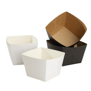 Etenwarmer schaal wegwerp lunchbox kraftpapier voedsel hamburger cake pizza papieren doos schaal - Product Image 2