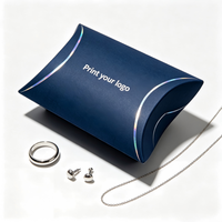 Boîte à bijoux en papier kraft écologique avec logo personnalisé OEM, boîte à bijoux pour mariage, petit coffret cadeau