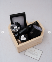 Boîte cadeau en bois de pin personnalisable JUNJI - Forme et taille personnalisées pour les cadeaux d'occasion (mariage/douche de bébé/anniversaire)